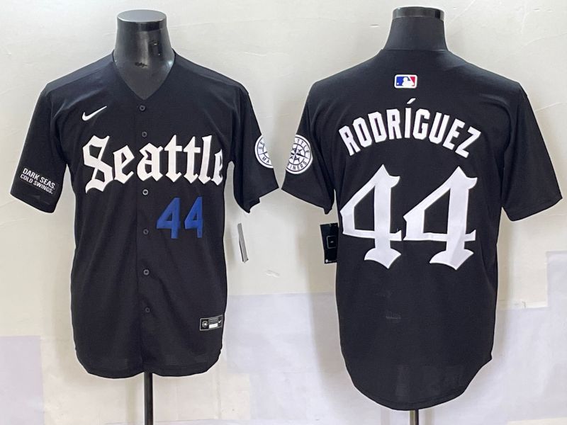 Men 2025 Seattle Mariners #44 Rodriguez Five generations Joint Name Nike MLB Jersey style 2